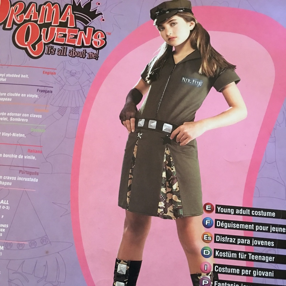 New Mjr.  Flirt Halloween Costume Young Adult